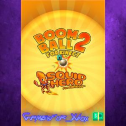 ☀️Kinect Bundle Boom Ball 2   Squid Hero XBOX