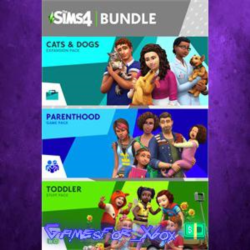 ☀️The Sims 4 Bundle - Cats & Dogs, Parenthood, Toddler Stuff XBOX DLC