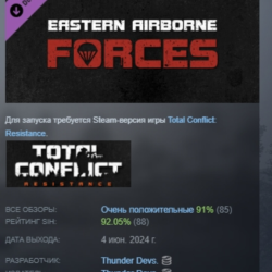 Total Conflict: Resistance - Eastern Airborne Forces АВТОДОСТАВКА STEAM GLOBAL МГНОВЕ