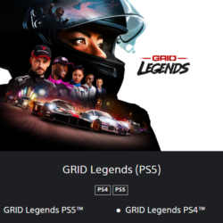 GRID Legends    PS4 / PS5   TR