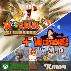 WORMS BATTLEGROUNDS   WORMS W.M.D     XBOX КЛЮЧ