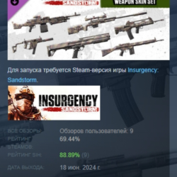 Insurgency: Sandstorm - Desert Veteran Weapon Skin Set DLC AUTODELIVERY STEAM РОССИЯ