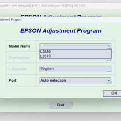 EPSON AdjProg Reset L3050 L3070