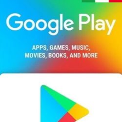 GOOGLE PLAY GIFT CARD 5 € EURO - ИТАЛИЯ IT ITA