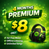 SPOTIFY PREMIUM – 4 МЕСЯЦ   ГАРАНТИЯ  | РАБОТЫ В РОССИИ | БЫСТРЫЙ