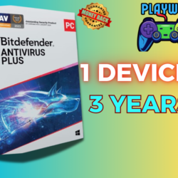 BitDefender Antivirus Plus 1 ПК, ключ на 3 года