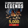 World of Warships: Legends - 5625 дублонов PS5 ПСН