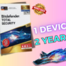 Bitdefender Total Security 1 устройство 2  ключ.
