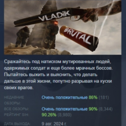 VLADiK BRUTAL АВТОДОСТАВКА STEAM GLOBAL МГНОВЕННО ЛИЦЕНЗИЯ