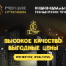 Резидентные премиум класса прокси ISP IPv4 1 шт 30 дней