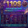 110$ US Card   Premium Access: Tiktok, Fiverr, Google