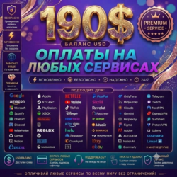 190$ Premium US Card  Ads: Tiktok, Fiverr, Google"