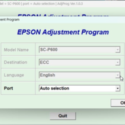 EPSON Adjustment Program SC-P600 (ECC)
