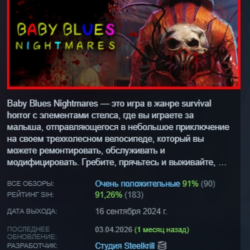 Baby Blues Nightmares - Toddler Horror Game АВТОДОСТАВКА STEAM GLOBAL МГНОВЕННО ЛИЦЕН