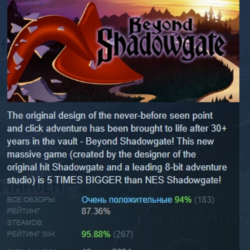 Beyond Shadowgate АВТОДОСТАВКА STEAM GLOBAL МГНОВЕННО ЛИЦЕНЗИЯ
