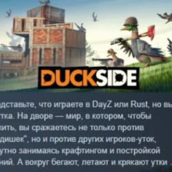 DUCKSIDE АВТОДОСТАВКА STEAM GLOBAL МГНОВЕННО ЛИЦЕНЗИЯ