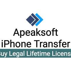 Apeaksoft iPhone Transfer    лицензионный ключ 1 год