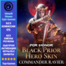 For Honor Commander Ravier Black Prior Hero Skin (Ubisoft/Steam/Epic Games)
