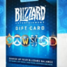 КЭШБЕК 3%  Blizzard Gift Card 20-50 ЕВРО