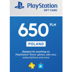 PSN Польша карта пополнения на 650 zl (PLN)