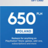 PSN Польша карта пополнения на 650 zl (PLN)