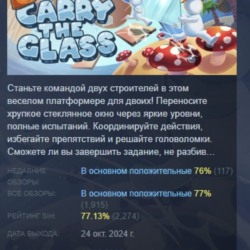 Carry The Glass АВТОДОСТАВКА STEAM GLOBAL МГНОВЕННО ЛИЦЕНЗИЯ