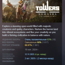 Towers of Aghasba АВТОДОСТАВКА STEAM GLOBAL МГНОВЕННО ЛИЦЕНЗИЯ
