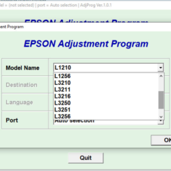 Сброс Epson L1210 L3210 L3250 L3251 L5290