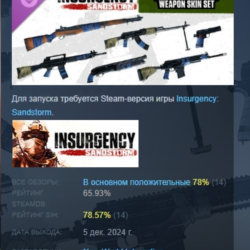 Insurgency: Sandstorm - Duct Taped Weapon Skin Set DLC AUTODELIVERY STEAM РОССИЯ