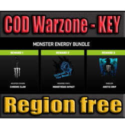 MONSTER ENERGY BUNDLE  CLAW EMBLEM   CoD MW3 WARZONE