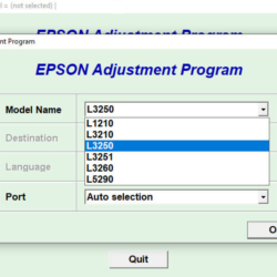 Сброс Epson L3260 Adjustment Program