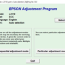 Сброс Epson L3100 Adjustment Program