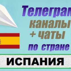 2700 чатов и каналов Telegram по стране Испания (2026 год)