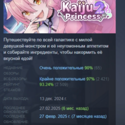 Ненасытная принцесса-монстр: межзвёздное путешествие АВТОДОСТАВКА STEAM GLOBAL МГНОВЕ