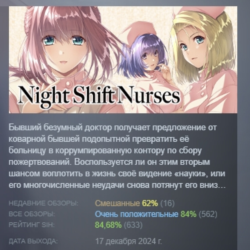 Night Shift Nurses АВТОДОСТАВКА STEAM GLOBAL МГНОВЕННО ЛИЦЕНЗИЯ
