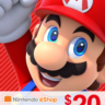Карта пополнения Nintendo eShop 20$ USA США