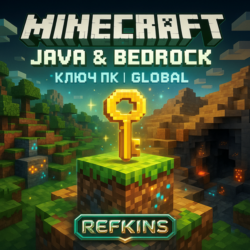 Minecraft: Java & Bedrock   КЛЮЧ ПК | ГЛОБАЛ     СБП 0%