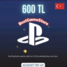 600 TRY (TL) PSN balance in Turkey