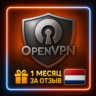 OpenVPN Нидерланды Безлимитный трафик 1-6 месяцев
