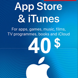 iTunes Gift Card $40 USA - без комиссии