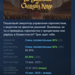 The Succession of Changing Kings АВТОДОСТАВКА STEAM GLOBAL МГНОВЕННО ЛИЦЕНЗИЯ