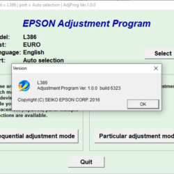 Epson L386 Adjustment Program