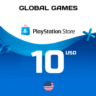 Карта PlayStation PSN 10 USD США  КОД ПОПОЛНЕНИЯ