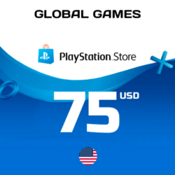 Карта PlayStation PSN 75 USD США  КОД ПОПОЛНЕНИЯ