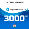 Карта PlayStation PSN 3000 INR Индия  КОД ПОПОЛНЕНИЯ