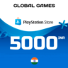 Карта PlayStation PSN 5000 INR Индия  КОД ПОПОЛНЕНИЯ