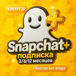 SNAPCHAT PLUS ПОДПИСКА - 3/6/12 МЕСЯЦЕВ