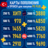 КАРТА|КОД ПОПОЛНЕНИ БАЛАНС PSN PLAYSTATION PS 1000-2000-2500-3000-4000-5000 TL ТУРЦ