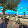 AK-47 | Safari Mesh С 4 СЛУЧАЙНЫМИ НАКЛЕЙКАМИ
