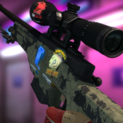 AWP | Safari Mesh С 4 СЛУЧАЙНЫМИ НАКЛЕЙКАМИ